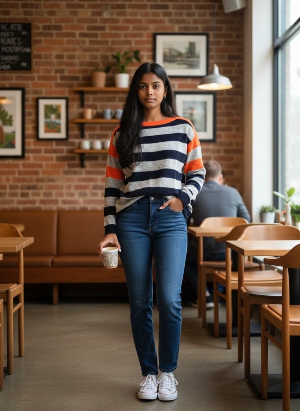 J. Crew Collection Featherweight Cashmere Boatneck Sweater Ash Navy Poppy Size S